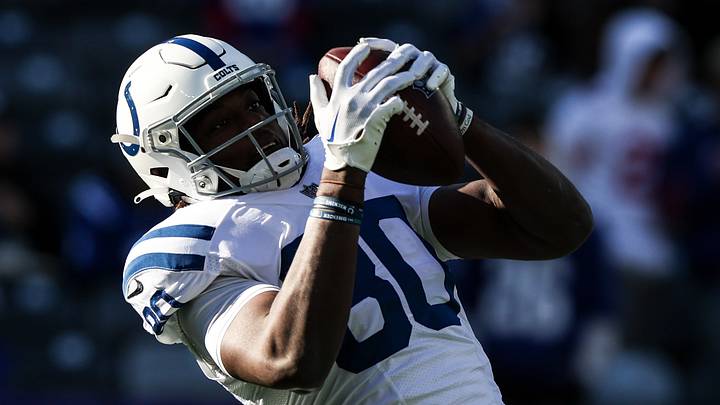 Indianapolis Colts tight end Jelani Woods Indianapolis Colts tight end Jelani Woods
