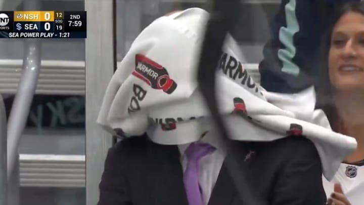 Kraken head coach Dan Bylsma. Kraken head coach Dan Bylsma.