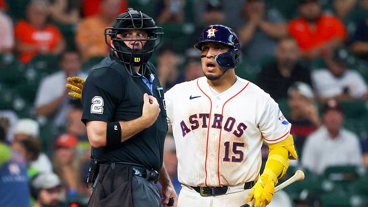 Houston Astros third baseman Isaac Paredes (15). Mandatory Credit: Thomas Shea-Imagn Images Houston Astros third baseman Isaac Paredes (15). Mandatory Credit: Thomas Shea-Imagn Images