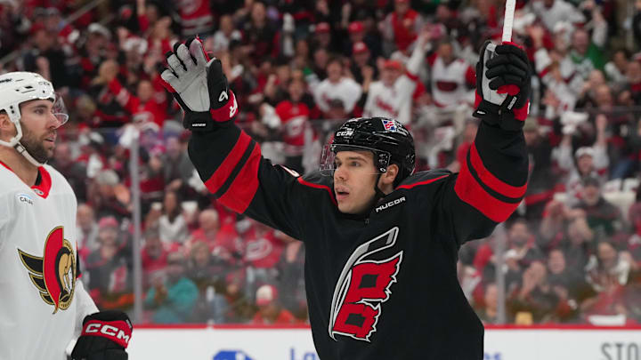 Logan Stankoven and the Hurricanes are road underdogs in Ottawa.