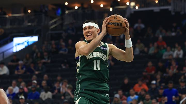 Oct 23, 2026; Milwaukee, WI, USA;  Milwaukee Bucks guard Tyler Herro (11) rebounds a missed shot during the first quarter of the game between the Chicago Bulls and Milwaukee Bucks at Fiserv Forum.  Mandatory Credit: Brad Repplinger-Imagn Images