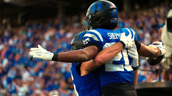 Duke star Nate Sheppard continues to lead college football in rushing, but the gap is closing with some other contenders for the rushing crown. Duke star Nate Sheppard continues to lead college football in rushing, but the gap is closing with some other contenders for the rushing crown.
