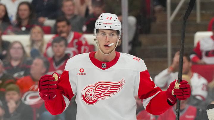 Detroit Red Wings defenseman Simon Edvinsson Credit: James Guillory-Imagn Images Detroit Red Wings defenseman Simon Edvinsson Credit: James Guillory-Imagn Images