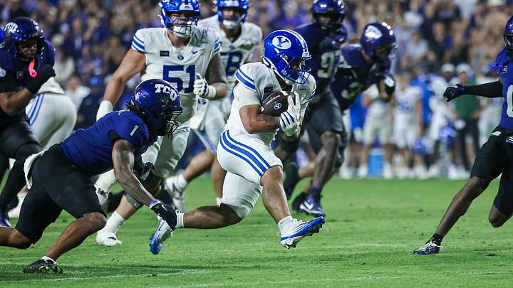 BYU RB Journee Tonga against TCU