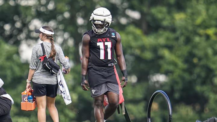 Atlanta Falcons edge rusher Jalon Walker has missed the last several days of training camp with a previously undisclosed injury.
