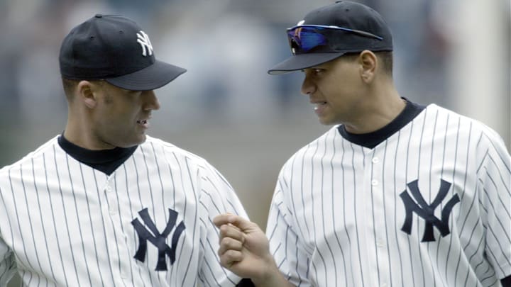 Derek Jeter and Alex Rodriguez at Yankee Stadium in 2004.