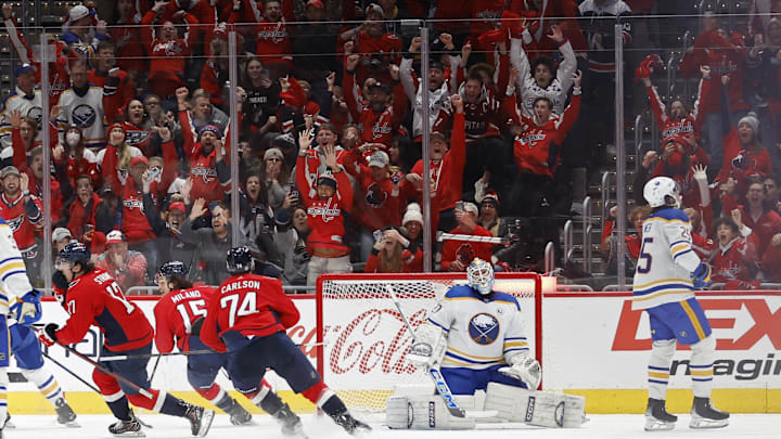 Dylan Strome, Washington Capitals Mandatory Credit: Geoff Burke-Imagn Images