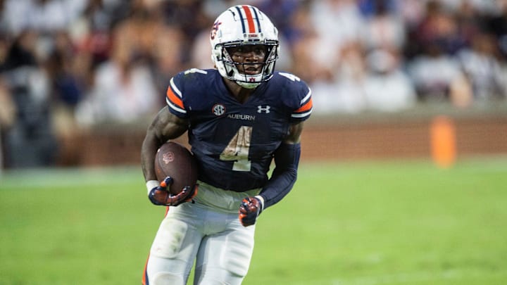 Former Auburn Tigers running back Tank Bigsby was a third-round pick of the Jacksonville Jaguars, but he's on the move. Former Auburn Tigers running back Tank Bigsby was a third-round pick of the Jacksonville Jaguars, but he's on the move.