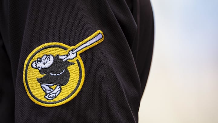 Jul 16, 2021; Washington, District of Columbia, USA; A detailed view of the uniform patch worn by San Diego Padres right fielder Wil Myers (5) during the game against the Washington Nationals at Nationals Park. 