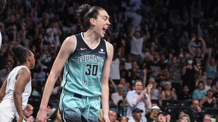 Breanna Stewart, seen here during a July game against the Aces, made her seventh All-Star team this season.