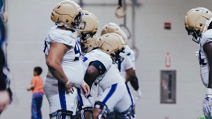 Logan Sagapolu enters his second season as a UW defensive lineman after switching from offense. 