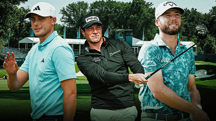 Ludvig Aberg (left), Viktor Hovland (center) and Sam Burns (right) are among the betting picks for the BMW Championship. Ludvig Aberg (left), Viktor Hovland (center) and Sam Burns (right) are among the betting picks for the BMW Championship.