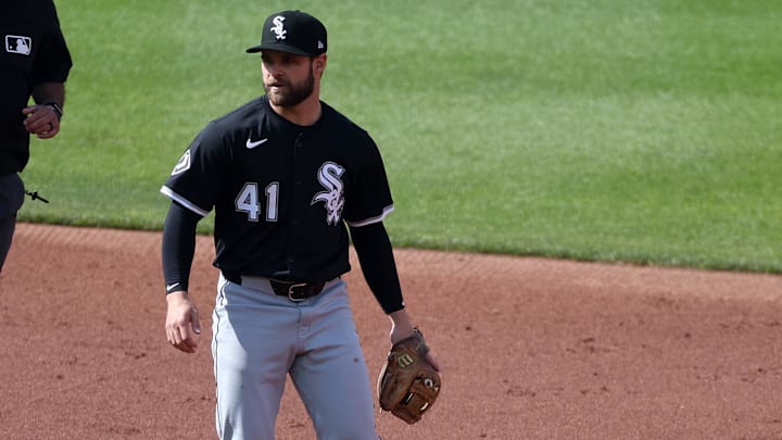 Chicago White Sox infielder Vinny Capra (41) against the Baltimore Orioles at Oriole Park at Camden Yards. Chicago White Sox infielder Vinny Capra (41) against the Baltimore Orioles at Oriole Park at Camden Yards.