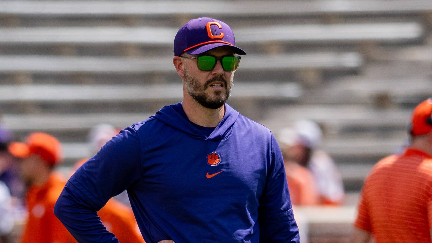 Charles Riley Coach The coaching carousel has Clemson's Garrett Riley in its crosshairs