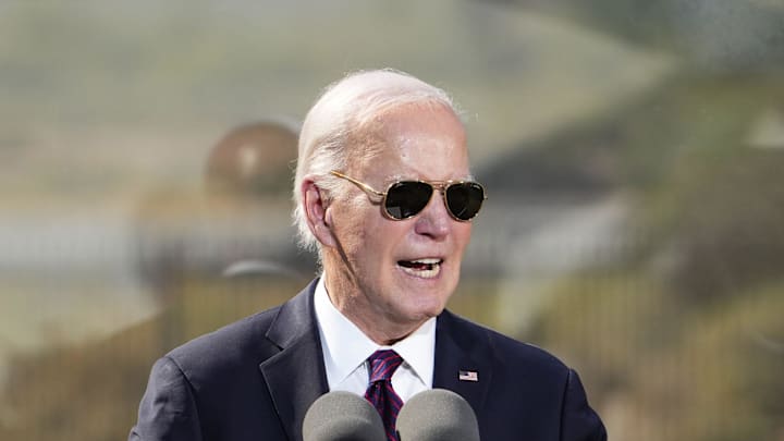 President Joe Biden formally apologizes for abuses committed against Native boarding school students over the past century during a visit to the Gila Crossing Community School on Oct. 25, 2024, in Gila River Indian Community.