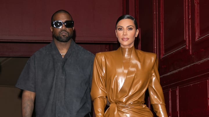 Kanye West & Kim Kardashian Leave K.West's Sunday Service At Theatre Des Bouffes Du Nord - Paris
