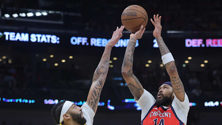 Anthony Davis, Los Angeles Lakers and Brandon Ingram, New Orleans Pelicans