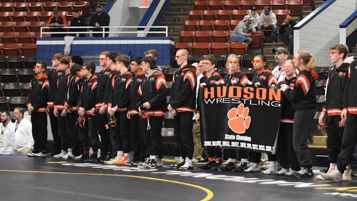 The Hudson Tigers take to the mats as the top seed in Division 4 and are chasing immortality for themselves and their coach during the MHSAA Team State Wrestling Finals