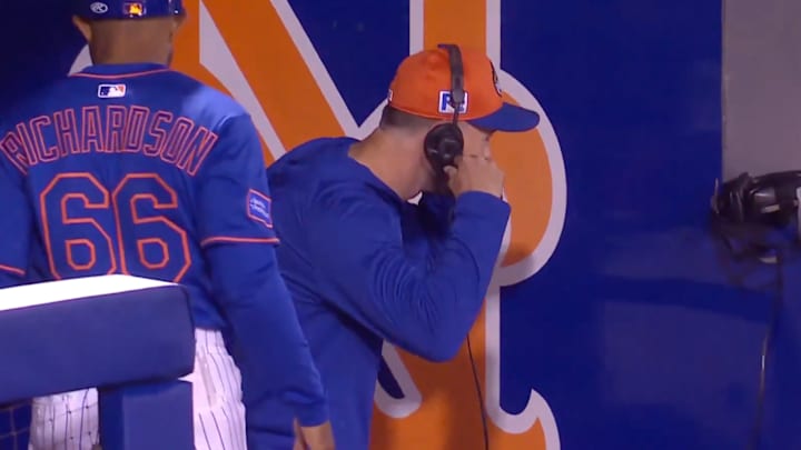 Griffin Canning quickly dodged a line drive into the Mets dugout during a spring training game.