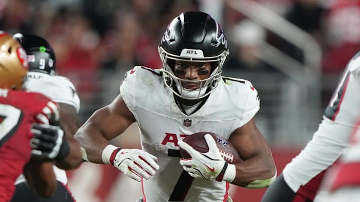 Atlanta Falcons running back Bijan Robinson is chasing NFL history on Sunday against the Saints. 
