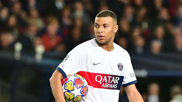 Kylian Mbappé lors de la qualification du PSG face au FC Barcelone 