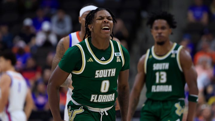 South Florida Bulls guard Jayden Reid (0) announced he is entering the transfer portal