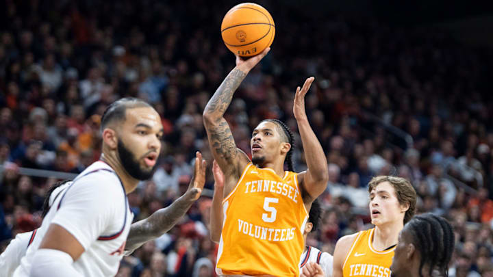 Tennessee Volunteers guard Zakai Zeigler is absent for Saturdays game