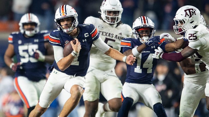 The Auburn Tigers upset Texas A&M in four overtimes last season. The Auburn Tigers upset Texas A&M in four overtimes last season.