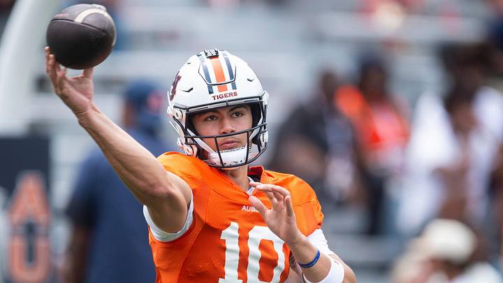 Auburn Tigers quarterback Tristian Ti'a made a big jump in the transfer rankings. Auburn Tigers quarterback Tristian Ti'a made a big jump in the transfer rankings.
