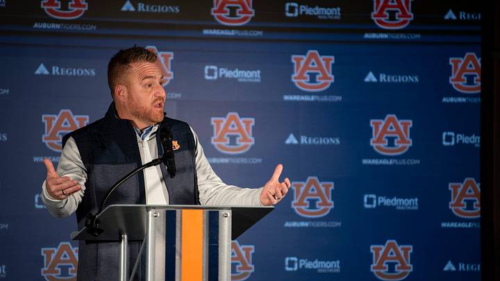 Auburn head coach Alex Golesh has received several recruiting wins in the last week. Auburn head coach Alex Golesh has received several recruiting wins in the last week.