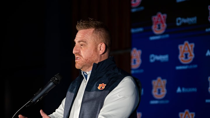 Auburn Tigers football head coach Alex Golesh.