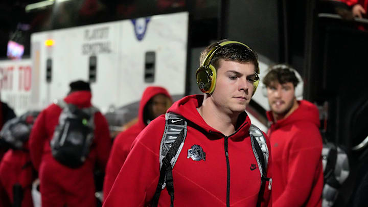 Ohio State Buckeyes quarterback Will Howard. Ohio State Buckeyes quarterback Will Howard.