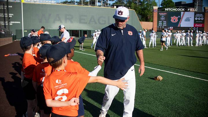 Auburn head coach Butch Thompson has hopes of making his third College World Series as the program's leader. 