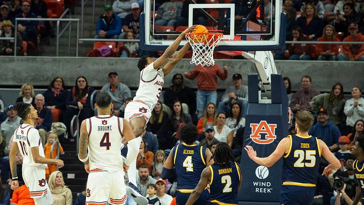 Auburn Tigers forward Chaney Johnson (31) was signed by the Brooklyn Nets on a two-way contract on Wednesday. Auburn Tigers forward Chaney Johnson (31) was signed by the Brooklyn Nets on a two-way contract on Wednesday.