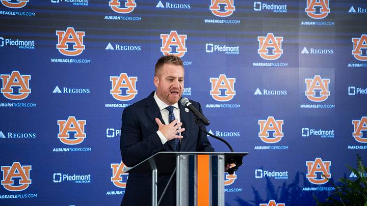 Alex Golesh was officially hired by Auburn on Dec. 1, 2025. Alex Golesh was officially hired by Auburn on Dec. 1, 2025.