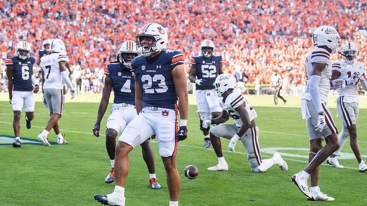 Auburn running back Jeremiah Cobb (23) should play a critical role in the Tigers' offensive scheme in 2026. Auburn running back Jeremiah Cobb (23) should play a critical role in the Tigers' offensive scheme in 2026.
