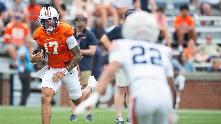 Auburn Tigers quarterback Byrum Brown (17) will look to prove himself as one of the best signal-callers in the SEC in 2026. Auburn Tigers quarterback Byrum Brown (17) will look to prove himself as one of the best signal-callers in the SEC in 2026.