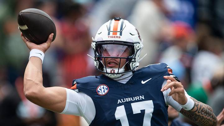 Auburn Tigers quarterback Byrum Brown (17) will begin his career on the Plains against Baylor on Sept. 5. Auburn Tigers quarterback Byrum Brown (17) will begin his career on the Plains against Baylor on Sept. 5.