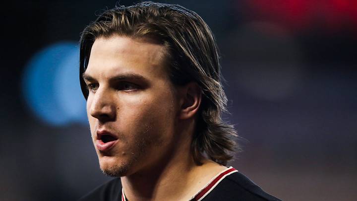 Colorado Rockies outfielder Jake McCarthy Colorado Rockies outfielder Jake McCarthy