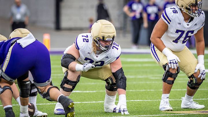 John Mills (72) and Kodi Greene (76) could swap starting jobs against Iowa. 
