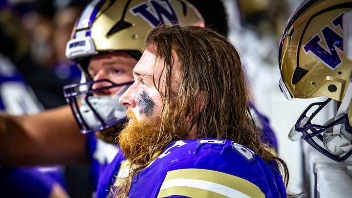 Landen Hatchett returned from a broken wrist to play against Iowa. 