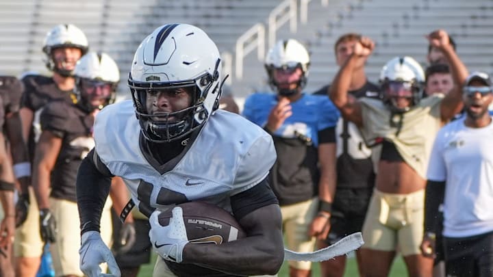 UCF Spring football practice at FBC Mortgage Stadium in Orlando, Friday, April 11, 2025. UCF Spring football practice at FBC Mortgage Stadium in Orlando, Friday, April 11, 2025.