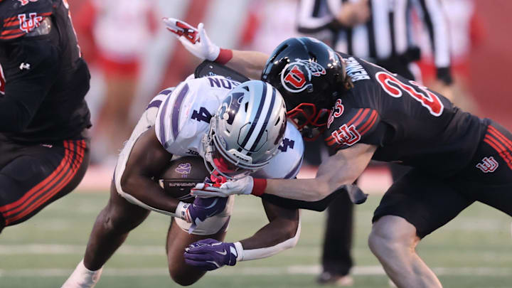 Joe Jackson is a running back for the Kansas State Wildcats. Mandatory Credit: Rob Gray-Imagn Images
