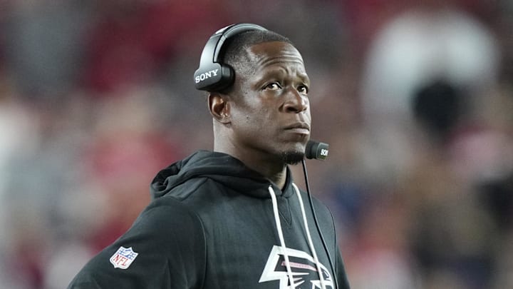 Atlanta Falcons head coach Raheem Morris