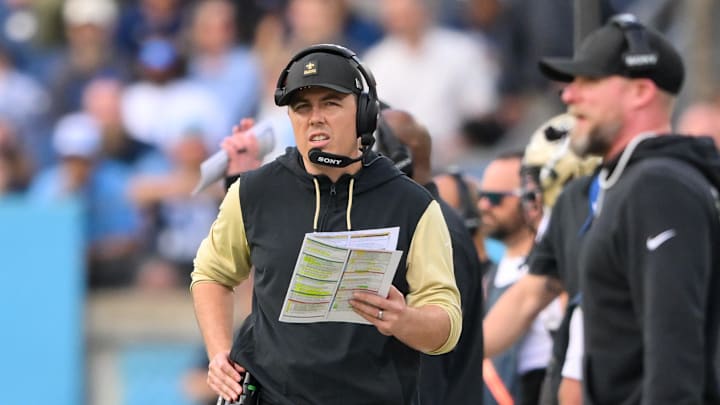 New Orleans Saints head coach Kellen Moore New Orleans Saints head coach Kellen Moore