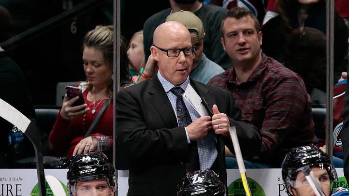 Jan 4, 2018; Denver, CO, USA; Colorado Avalanche assistant coach Ray Bennett in the first period of the game against the Columbus Blue Jackets at the Pepsi Center. Mandatory Credit: Isaiah J. Downing-Imagn Images Jan 4, 2018; Denver, CO, USA; Colorado Avalanche assistant coach Ray Bennett in the first period of the game against the Columbus Blue Jackets at the Pepsi Center. Mandatory Credit: Isaiah J. Downing-Imagn Images