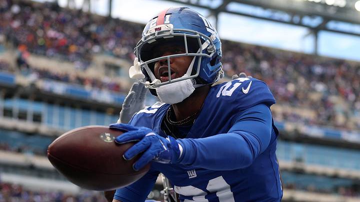 New York Giants cornerback Paulson Adebo New York Giants cornerback Paulson Adebo