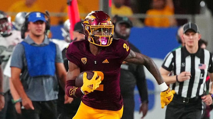 Arizona State wide receiver Elijhah Badger Arizona State wide receiver Elijhah Badger
