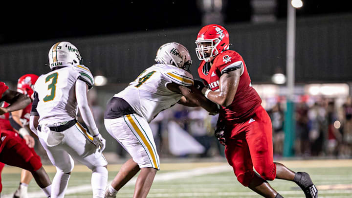 Savannah Christian   s Elijah Griffin applying pressure during Friday night game against Savannah Country Day School.