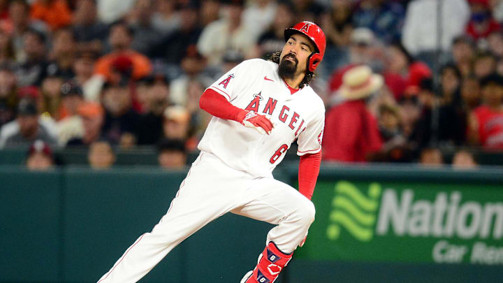 Jun 22, 2021; Anaheim, California, USA; Anthony Rendon, LA Angels